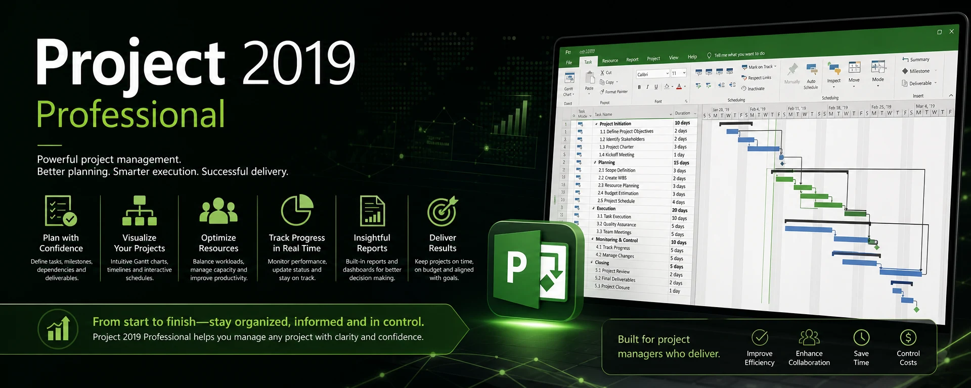 Microsoft Project 2019 Professional Key for 1 PC