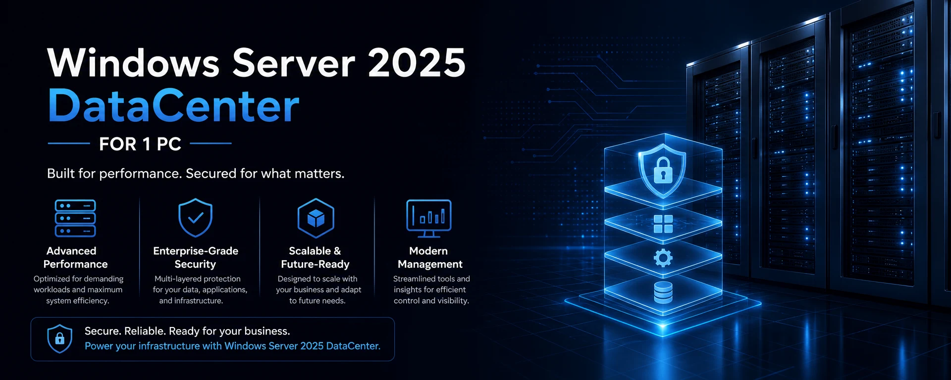 Windows Server 2025 DataCenter License