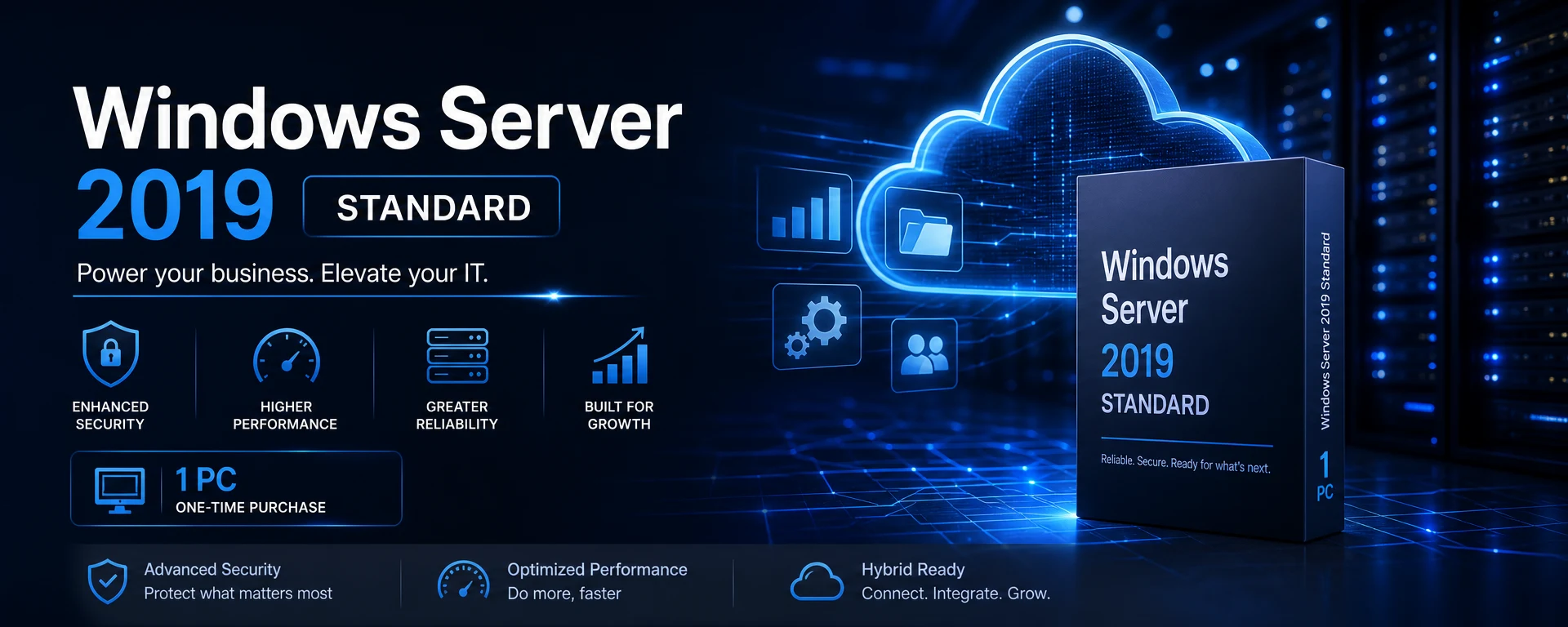 Windows Server 2019 Standard Key for 1 PC
